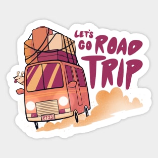 Let’s go road trip Sticker